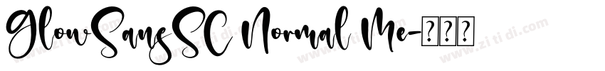 GlowSansSC Normal Me字体转换